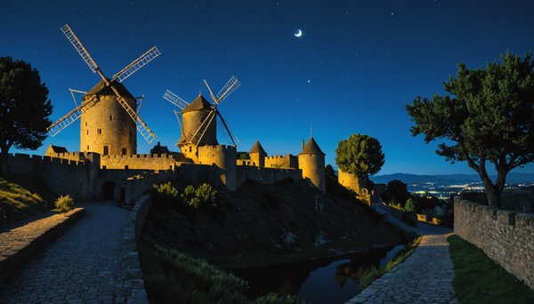 Nuit insolite à carcassonne, découvrez le moulin de saint anne à carcassonne
